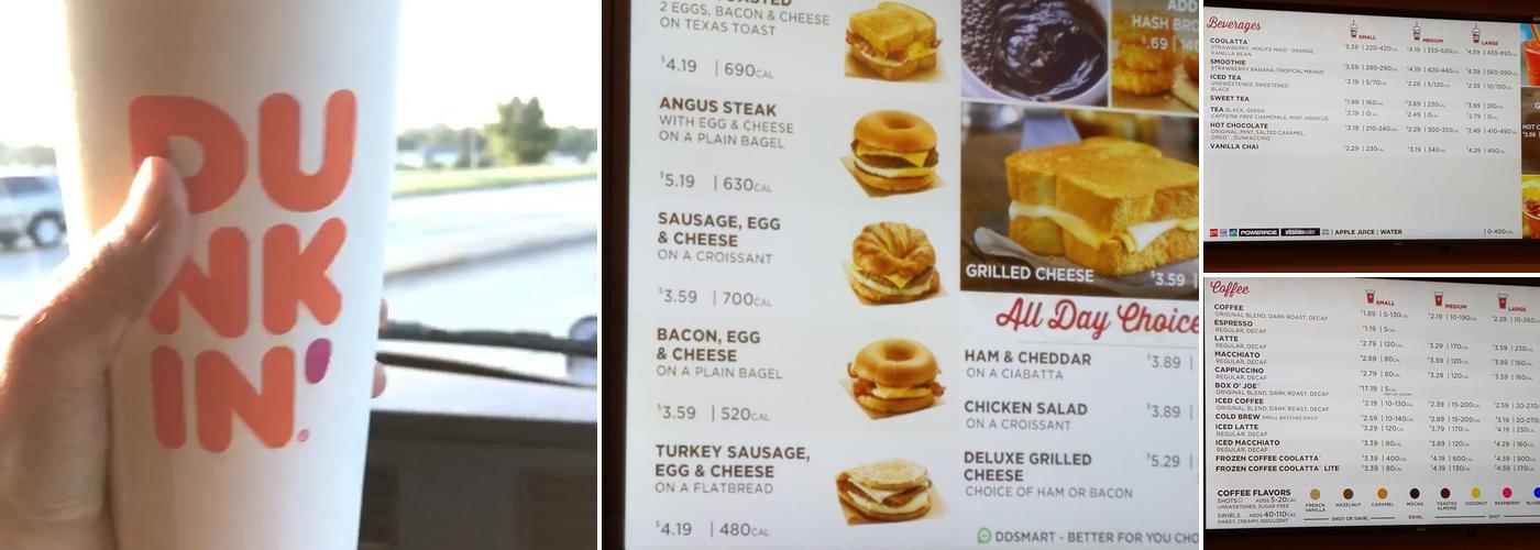 Dunkin' Menu