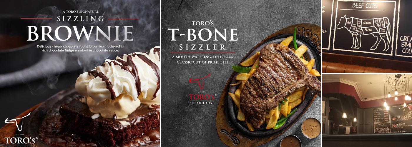 Toros steakhouse Coventry Menu