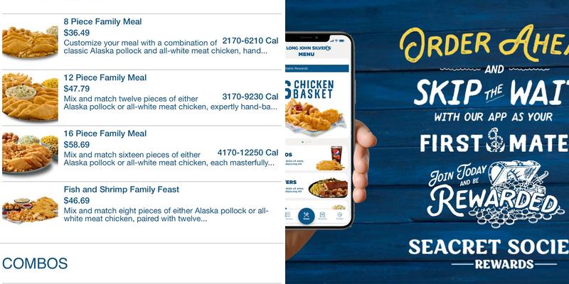 Long John Silver's Menu