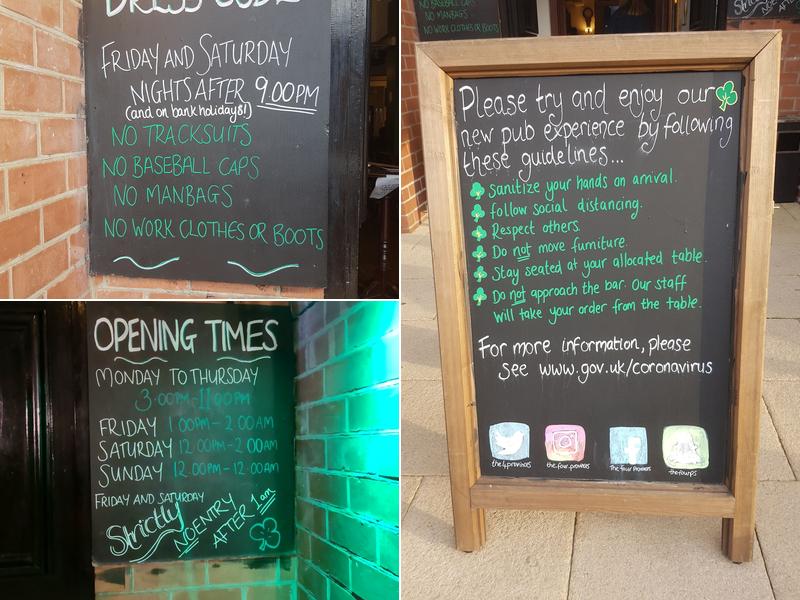 The Four Provinces Ltd Menu