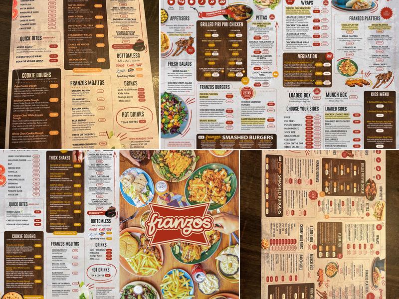 Franzos Coventry Menu
