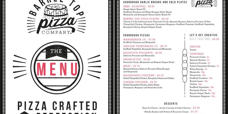 The Craven Arms Menu