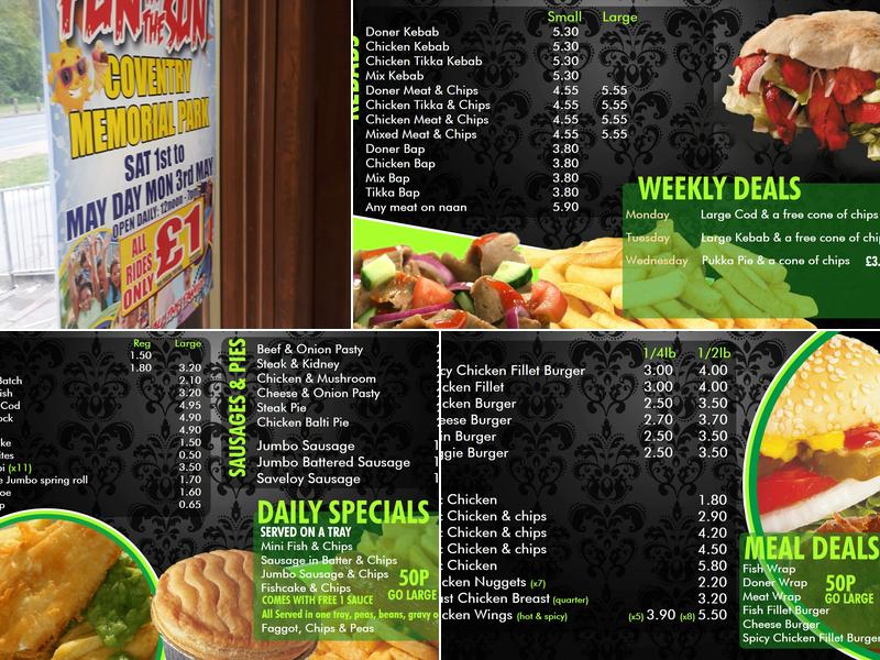 St. Georges Plaice Menu