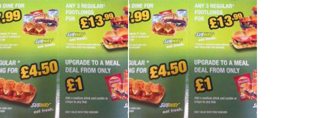 Subway Menu