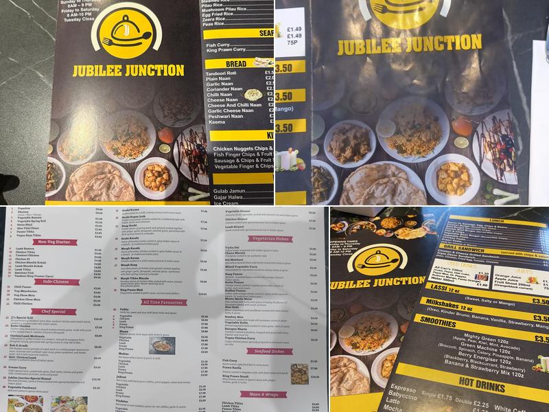 Jubilee Junction Menu