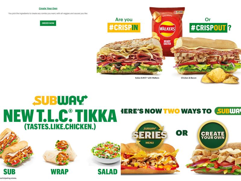 Subway Menu