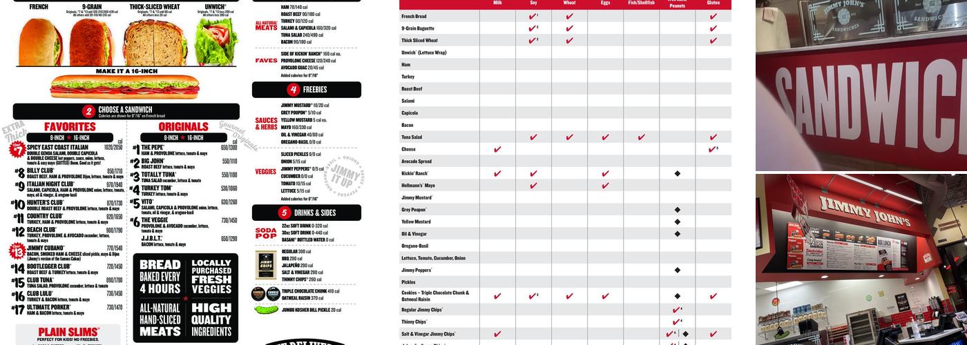 Jimmy John's Menu