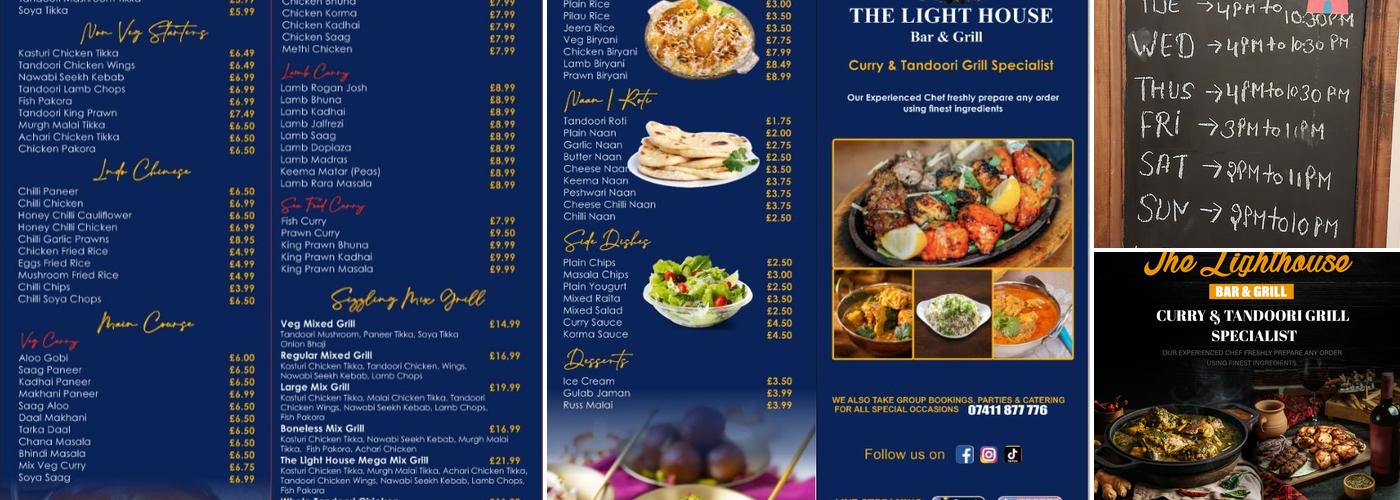 The Lighthouse Bar and grill Menu