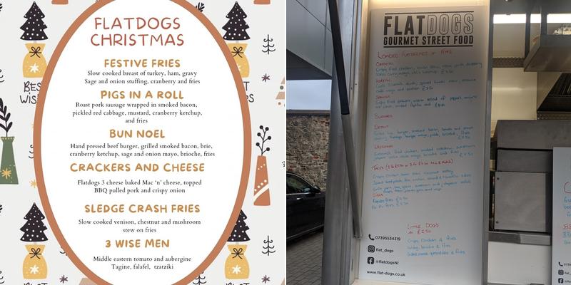 Flat Dogs Menu
