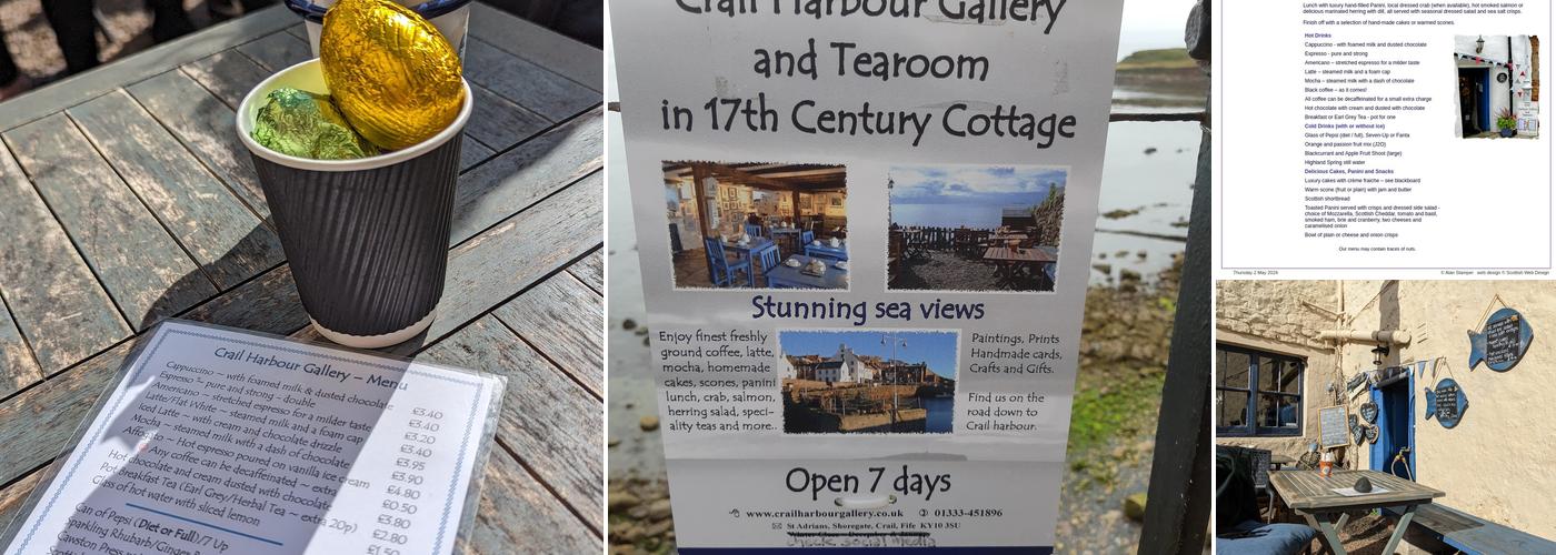 Crail Harbour Gallery & Tearoom Menu