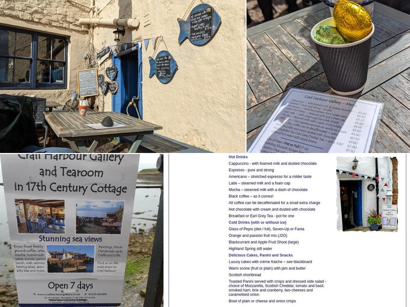 Crail Harbour Gallery & Tearoom Menu