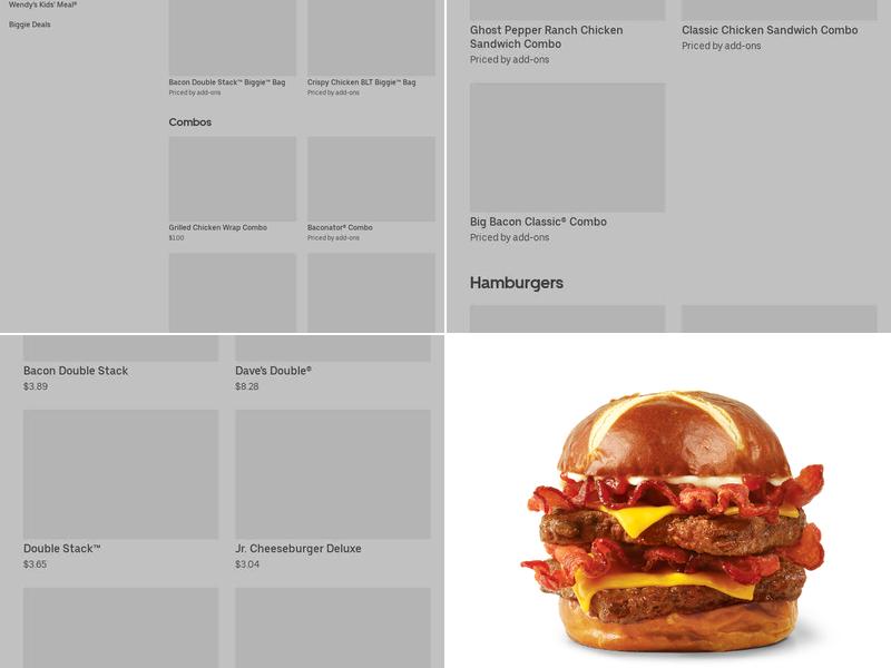 Wendy's Menu