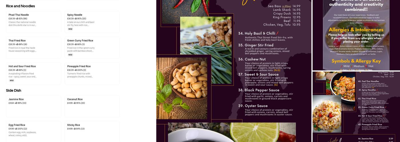 The Royal Thai Taste Menu