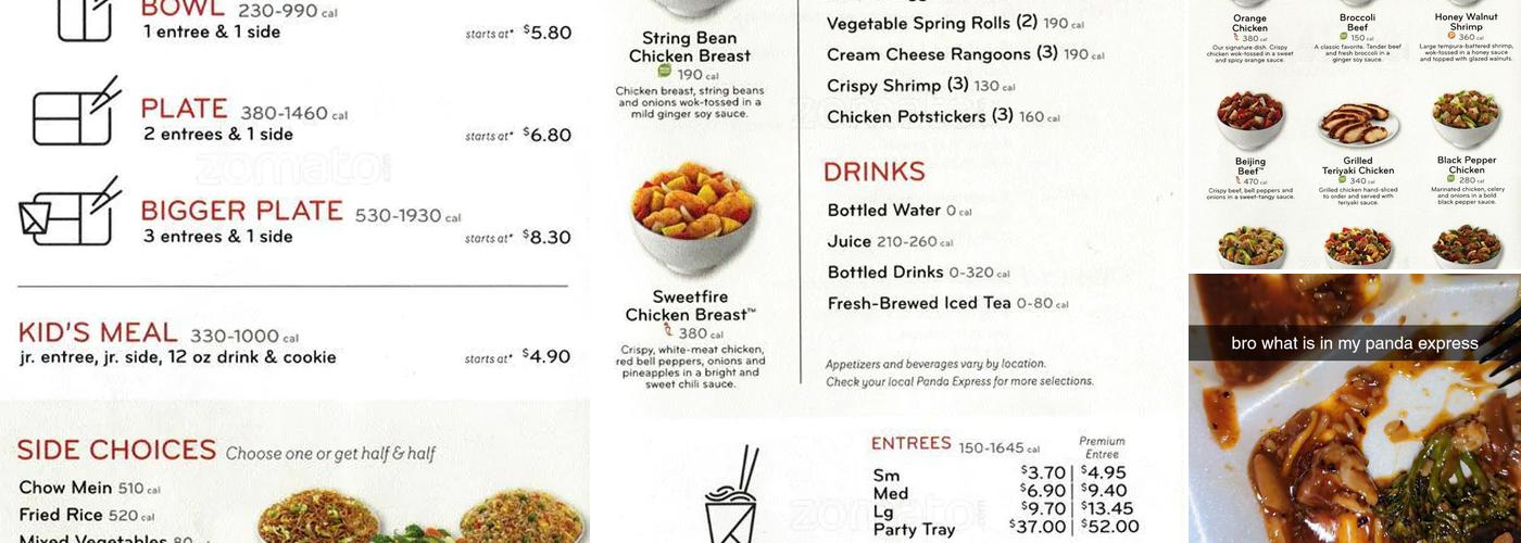 Panda Express Menu