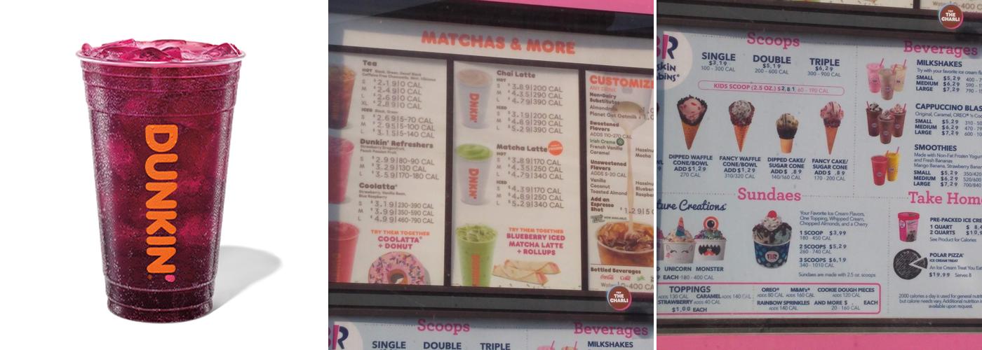 Dunkin' Menu