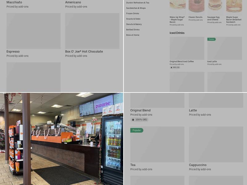 Dunkin' Menu