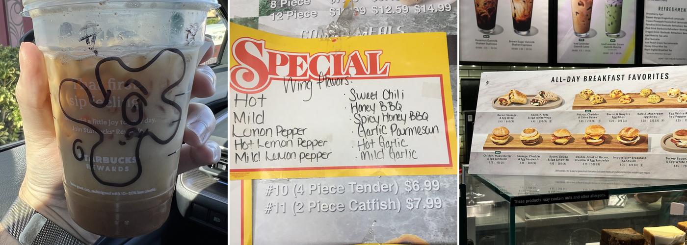 Starbucks Menu