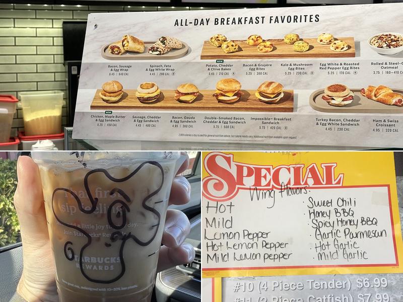 Starbucks Menu
