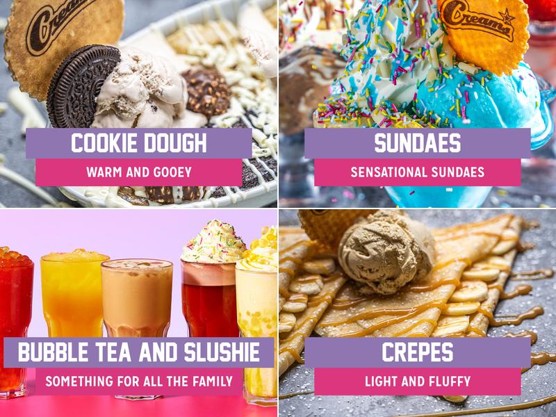 Creams Cafe Crawley Menu