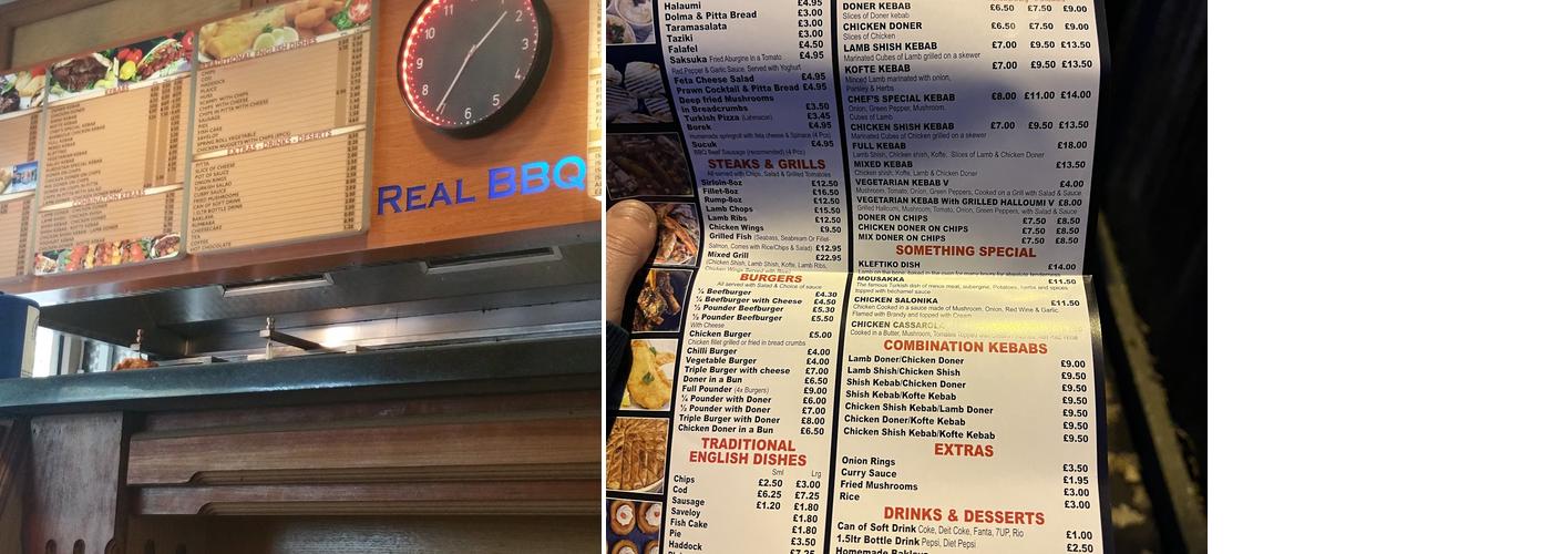 Real Barbecue & Bar Menu