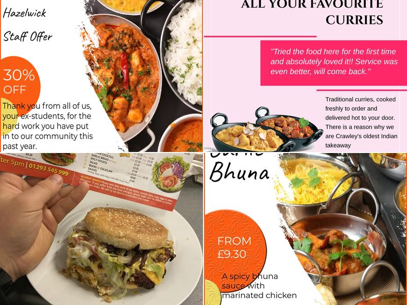 The Raj Tandoori Menu