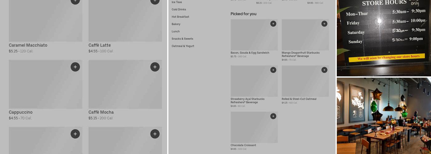 Starbucks Menu