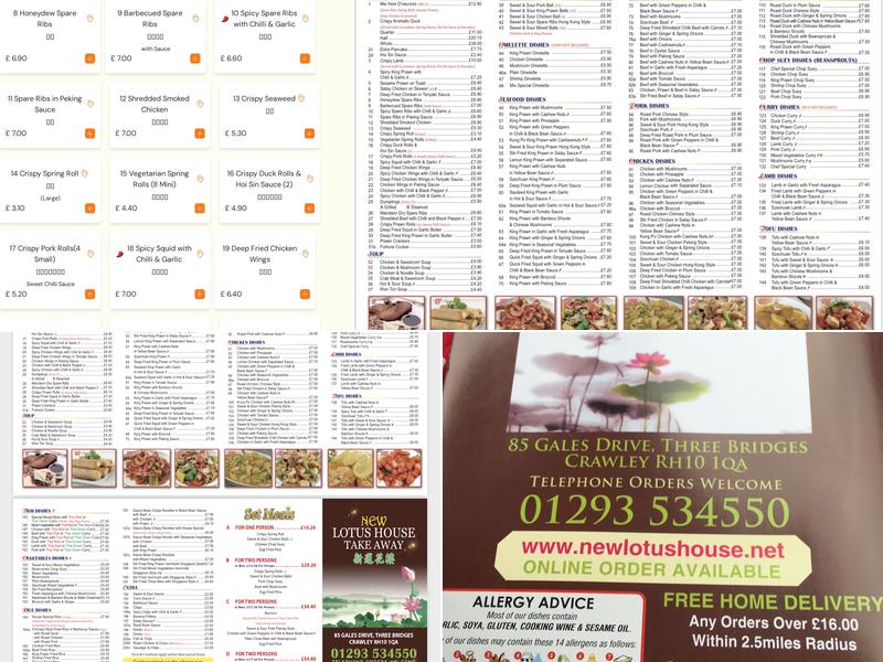 New Lotus House Menu