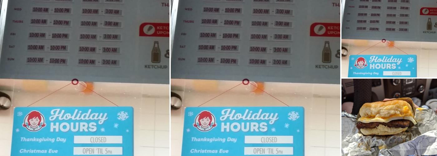 Wendy's Menu