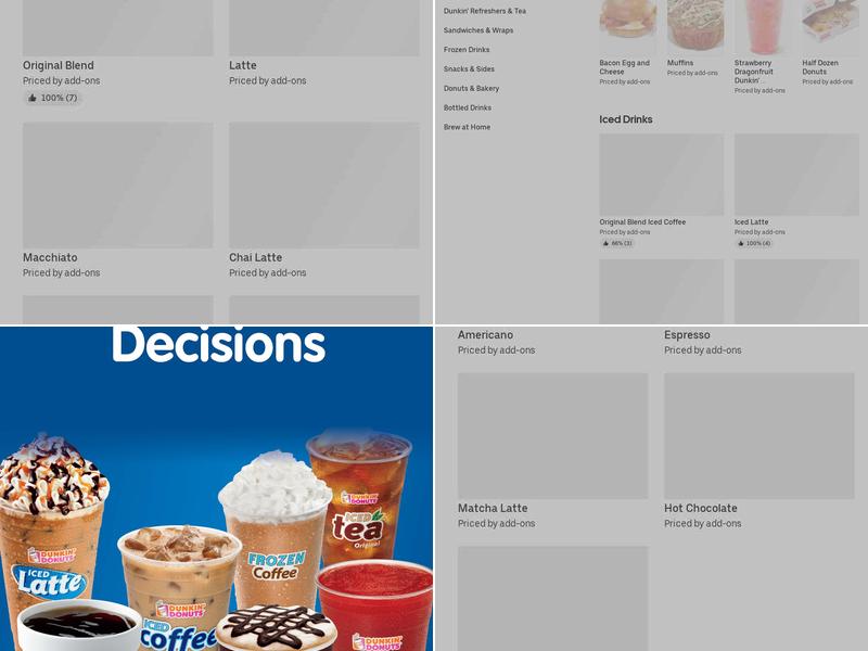 Dunkin' Menu