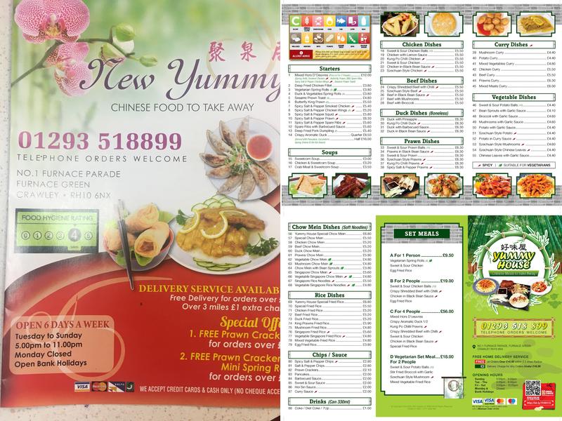 Yummy House Menu