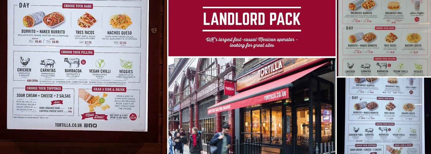 Tortilla Gatwick Airport Menu