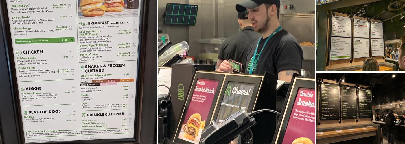 Shake Shack Gatwick Menu