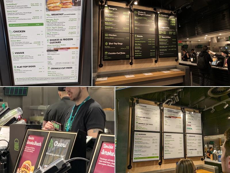 Shake Shack Gatwick Menu