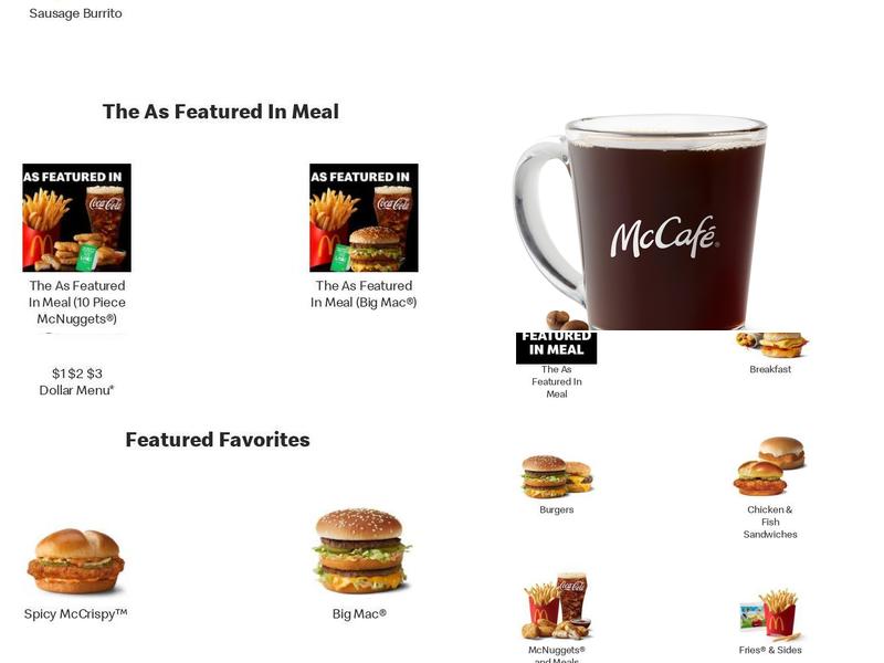 McDonald's Menu