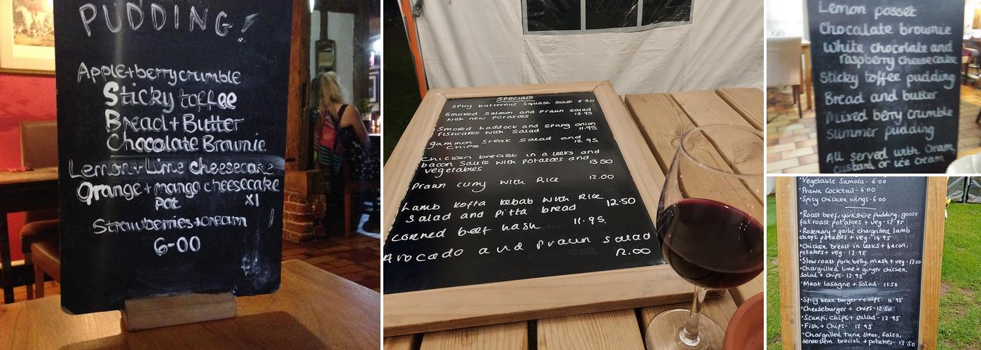 The Cretingham Bell Menu