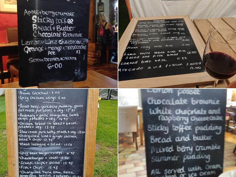 The Cretingham Bell Menu