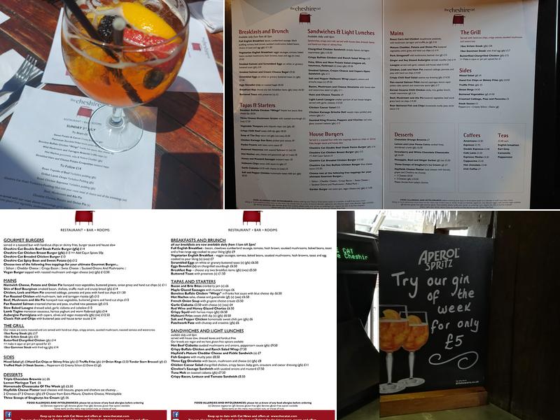 The Cheshire Cat Menu