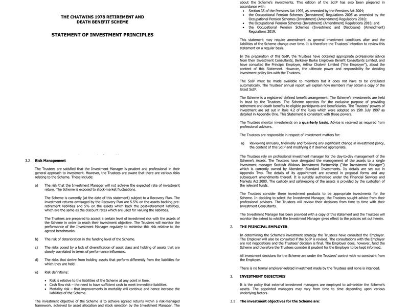 Chatwins - Vic St Menu