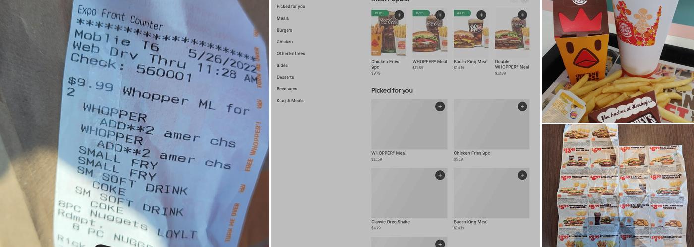 Burger King Menu