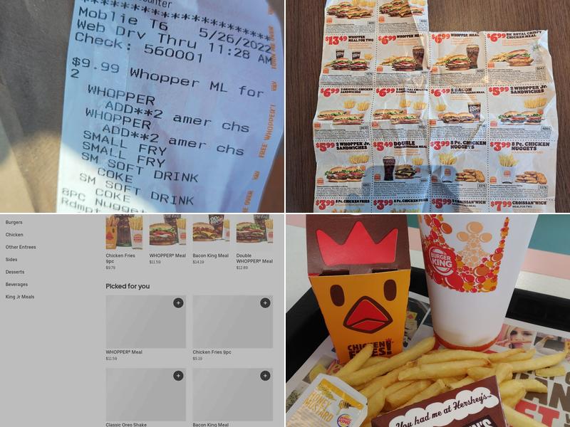 Burger King Menu