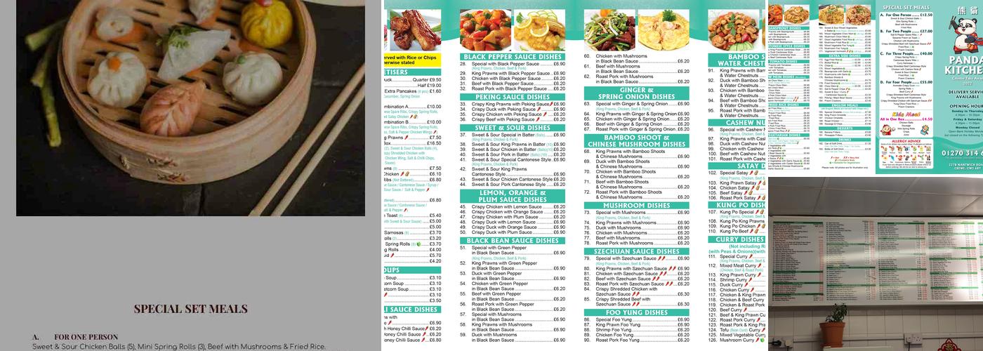 Panda Kitchen Menu