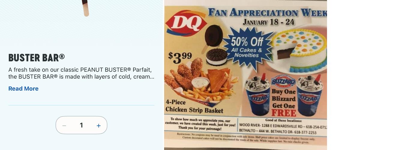 Dairy Queen Grill & Chill Menu