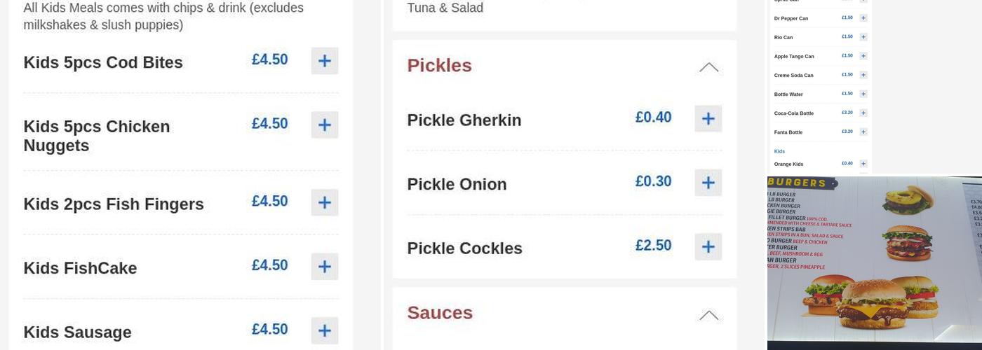 Tucker’s Fish & Chips Menu