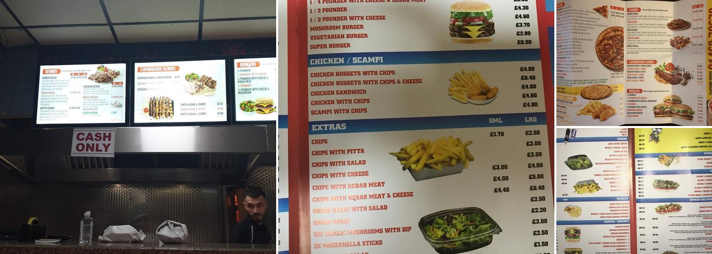 Crewkerne Kebab & Pizza House Menu