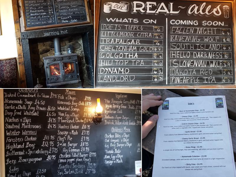 The Old Black Swan Public House Menu