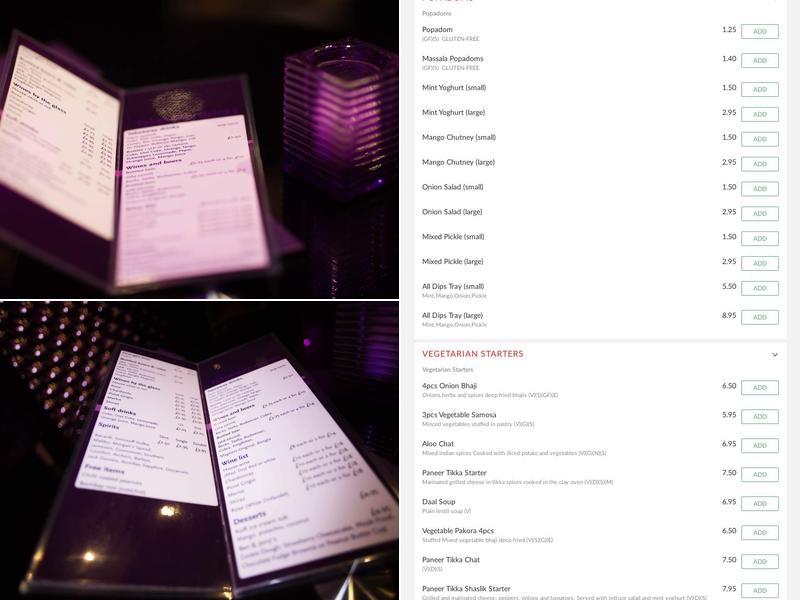 Chutneys Cotswold Indian Takeaway Menu