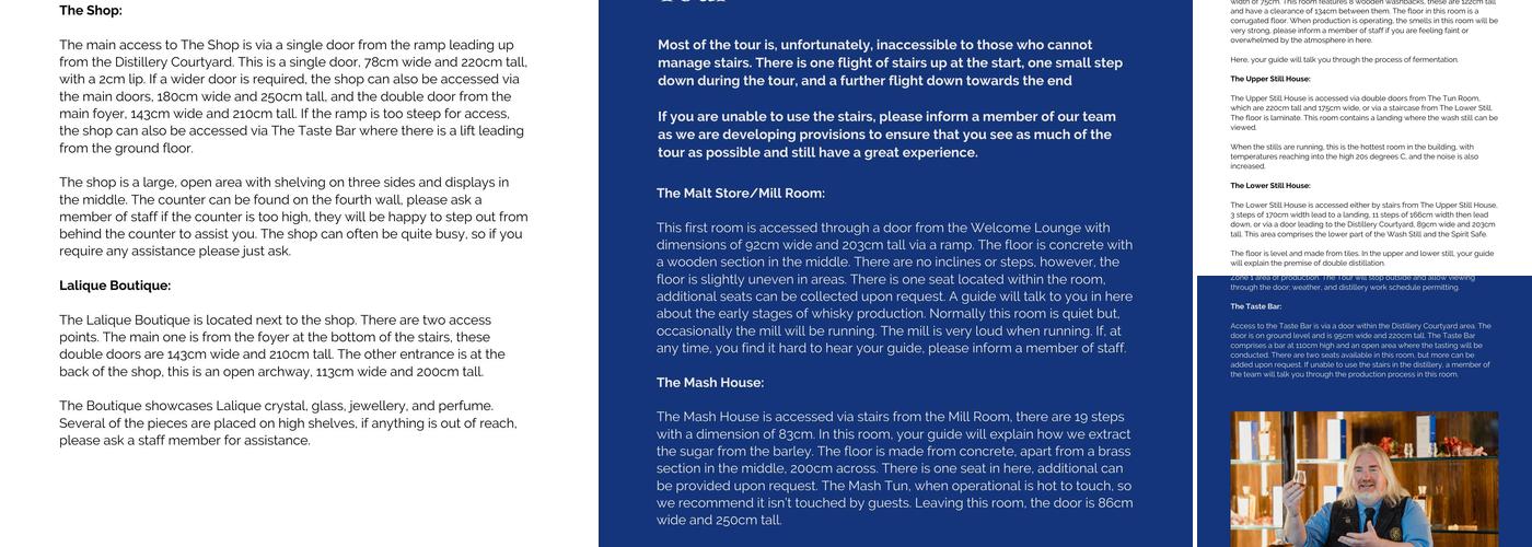 The Glenturret Distillery Menu