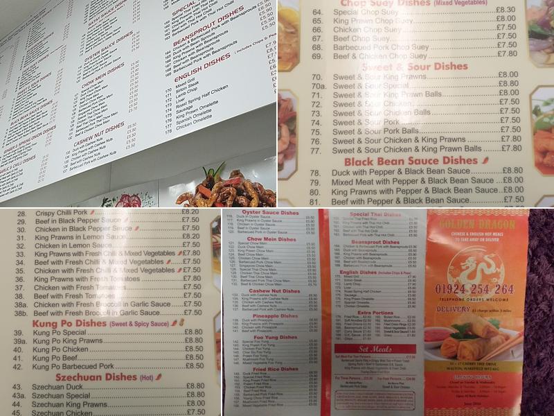 Golden Dragon Menu