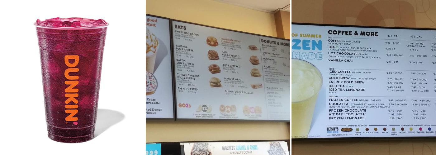 Dunkin' Menu