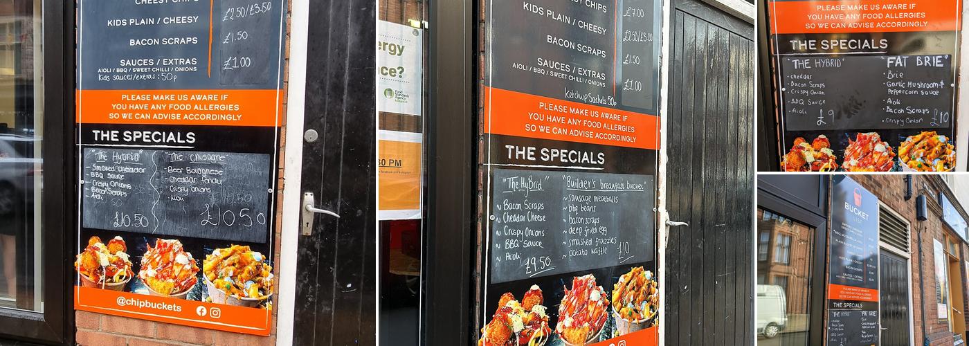 The Bucket List Menu